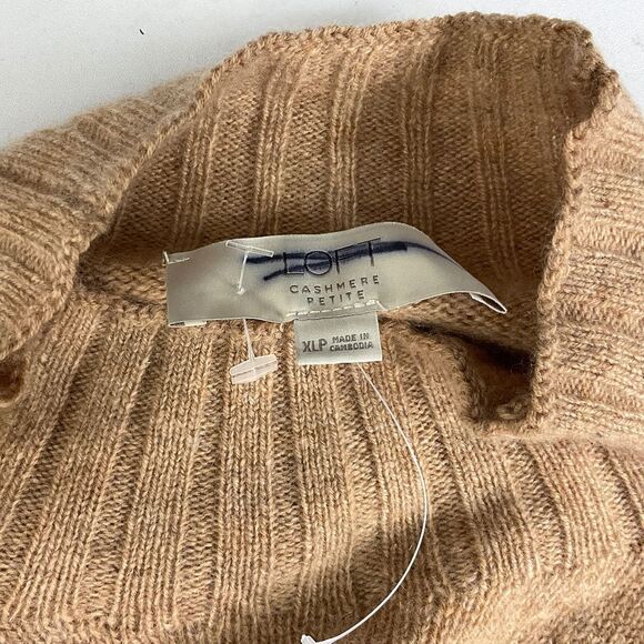 LOFT Cashmere Mock Neck Sweater NEW - Picture 6 of 9